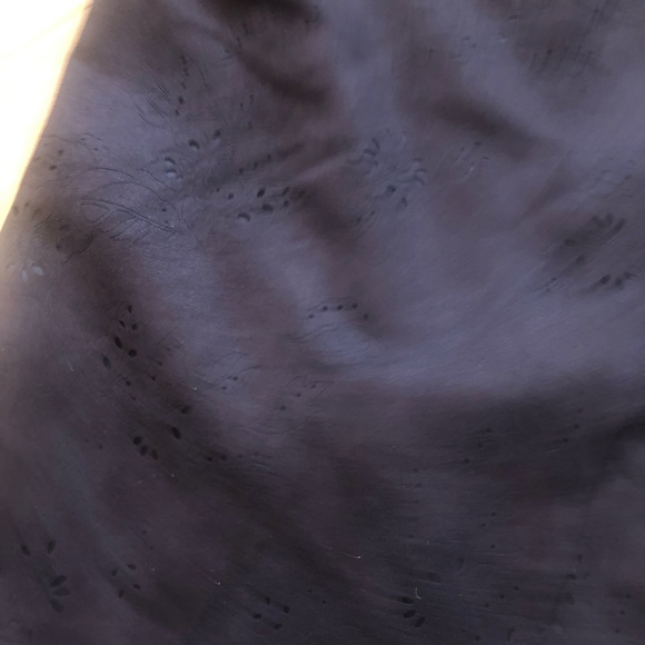 Midi length Brown Skirt with Eyelet Details - Picture 2 of 3